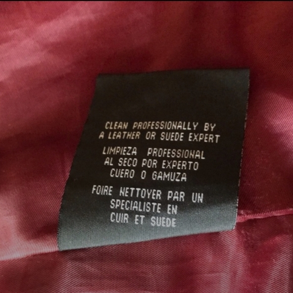 KC Women's Red Leather Coat - Picture 3 of 7